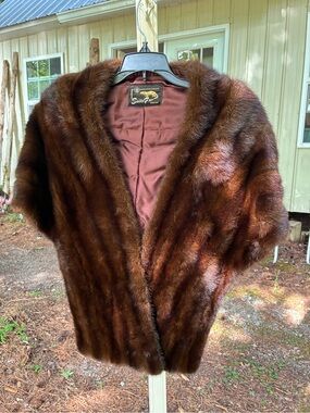 Vintage 1950/60’s Mink Stole;  label: Saito, Tokyo,  Made in Japan